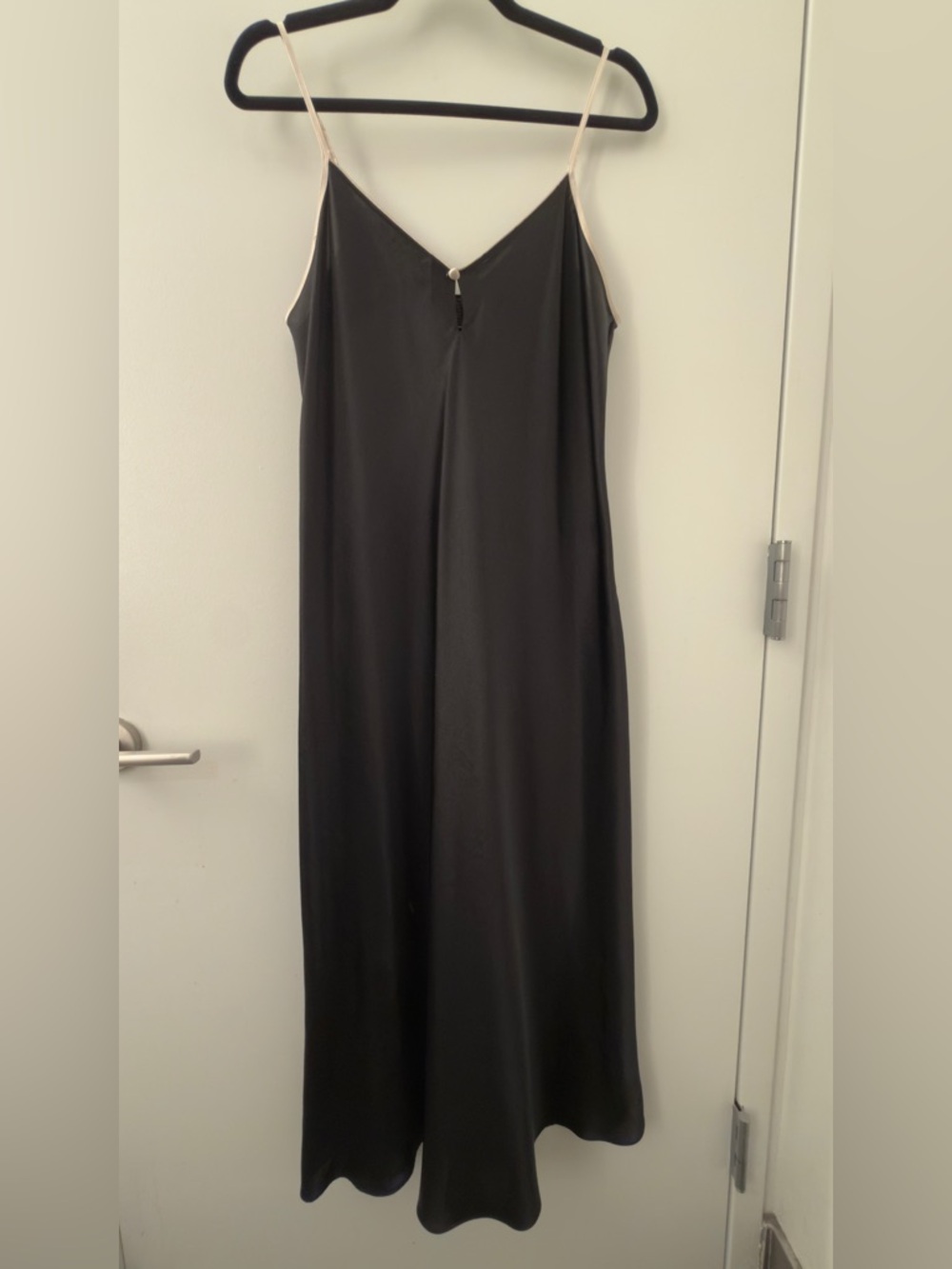 Vintage Y2K 2000s Jones New York Satin Maxi Sleeveless Dress Size Large L Black